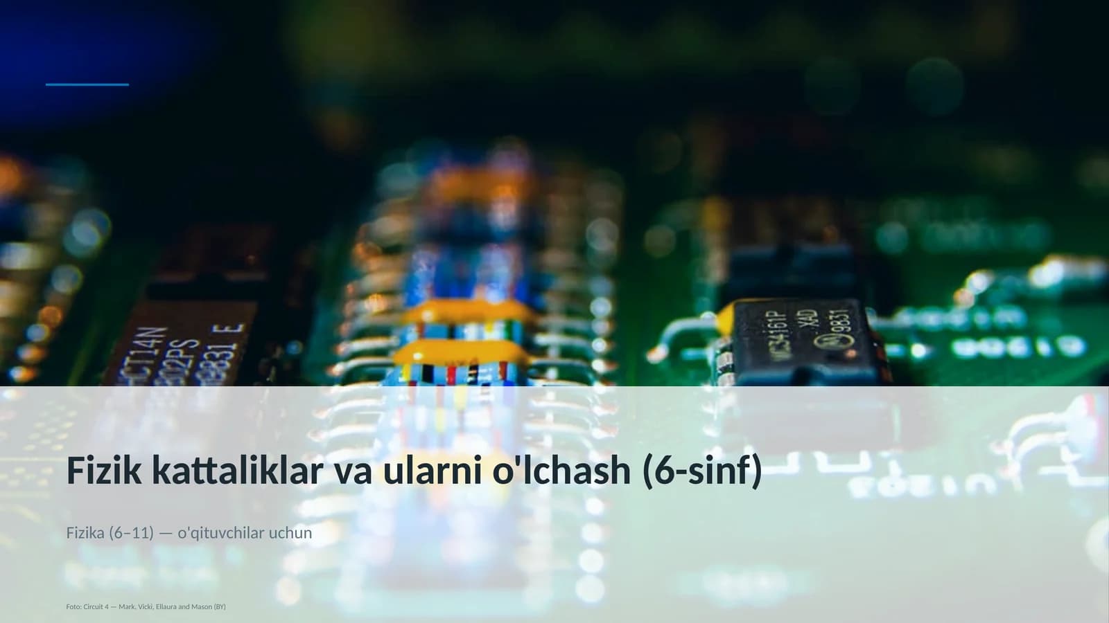 Fizik kattaliklar va ularni o'lchash (6-sinf)