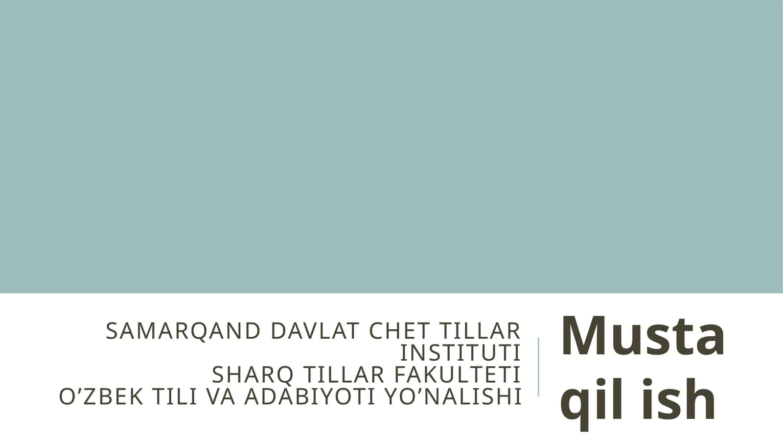 Leksikologiyaning obyekt, predmet va vazifalari