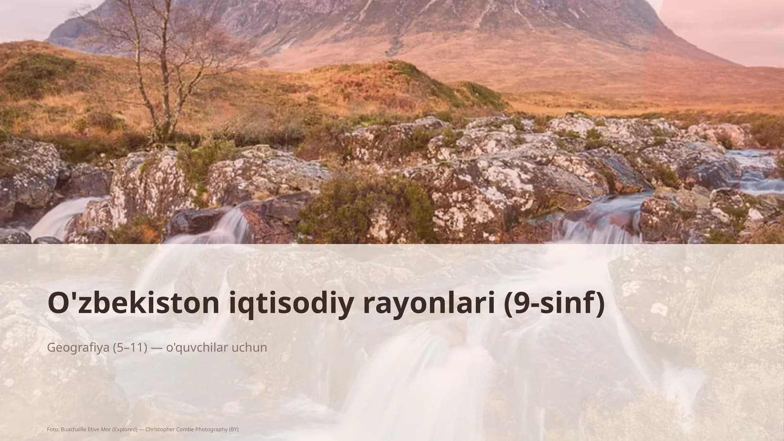 O'zbekiston iqtisodiy rayonlari (9-sinf)