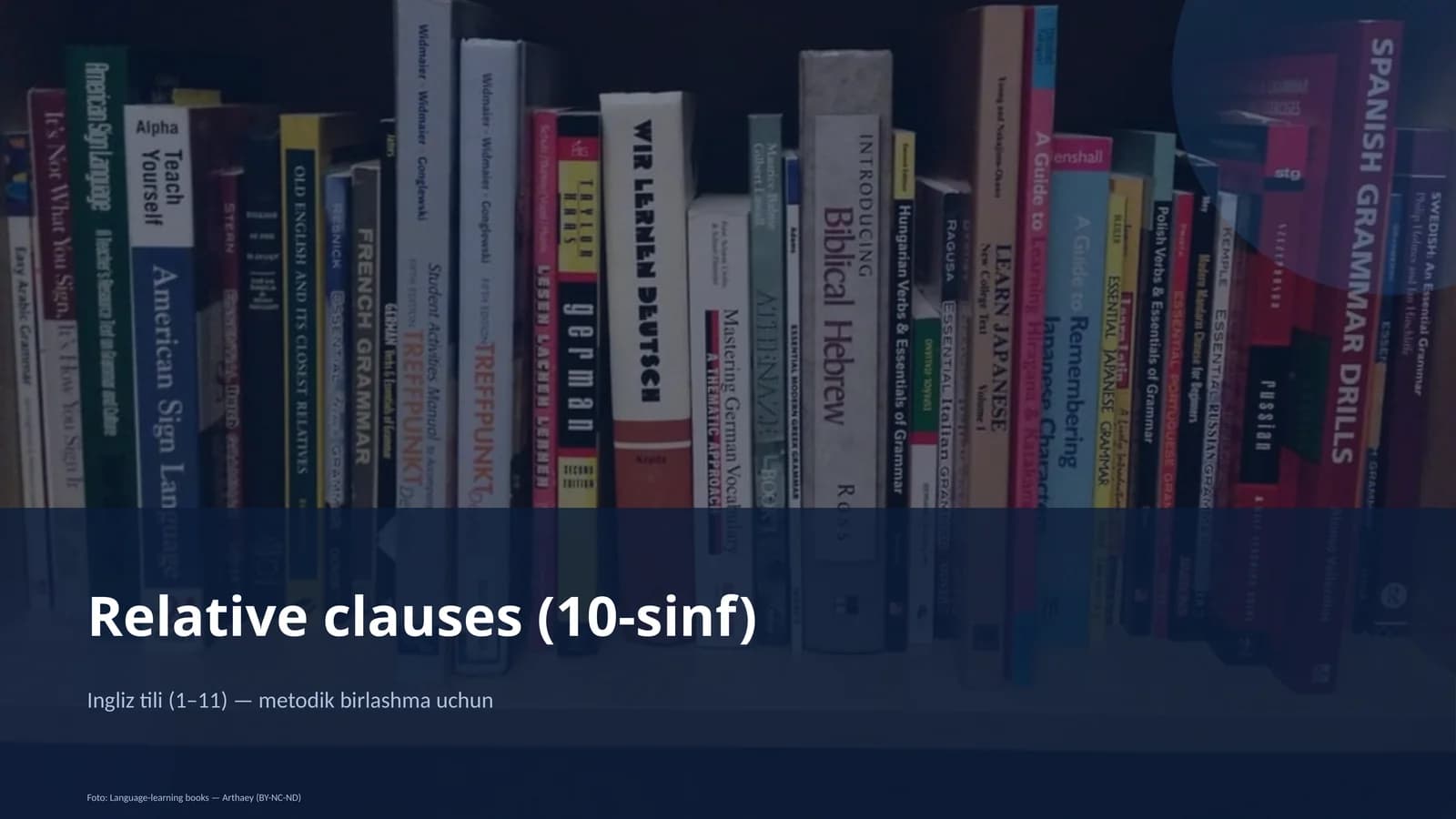 Relative clauses (10-sinf)
