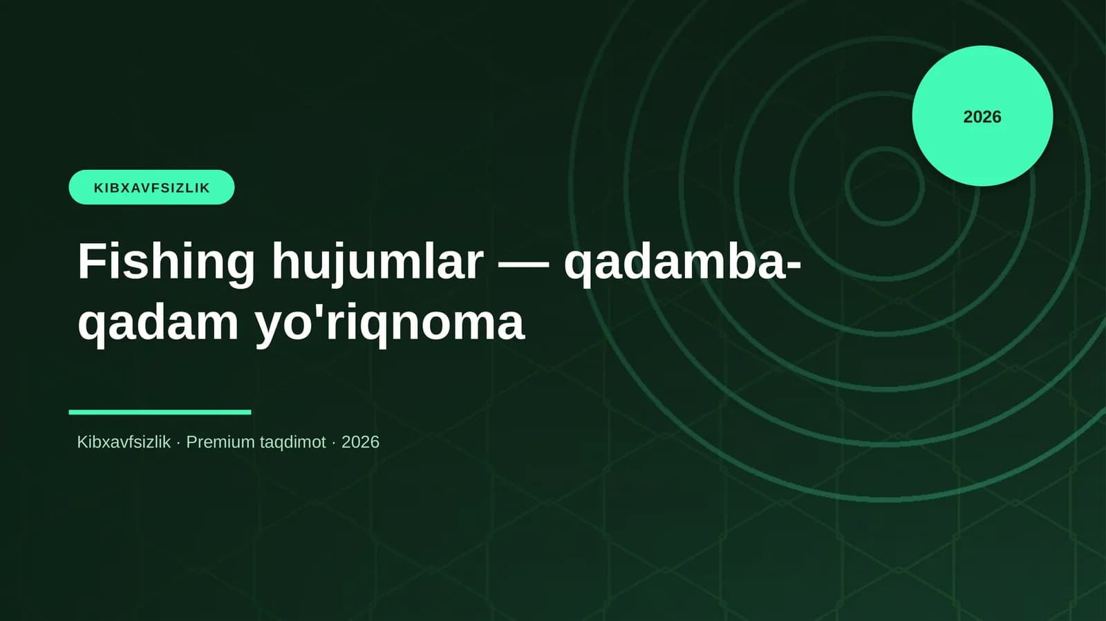 Fishing hujumlar — qadamba-qadam yo'riqnoma