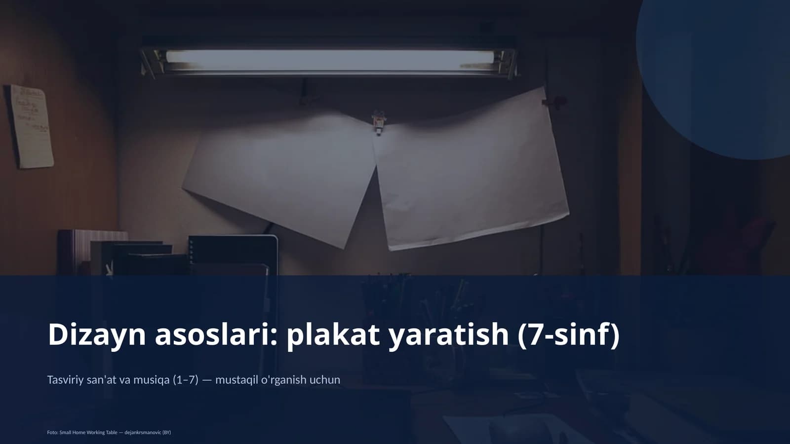 Dizayn asoslari: plakat yaratish (7-sinf)