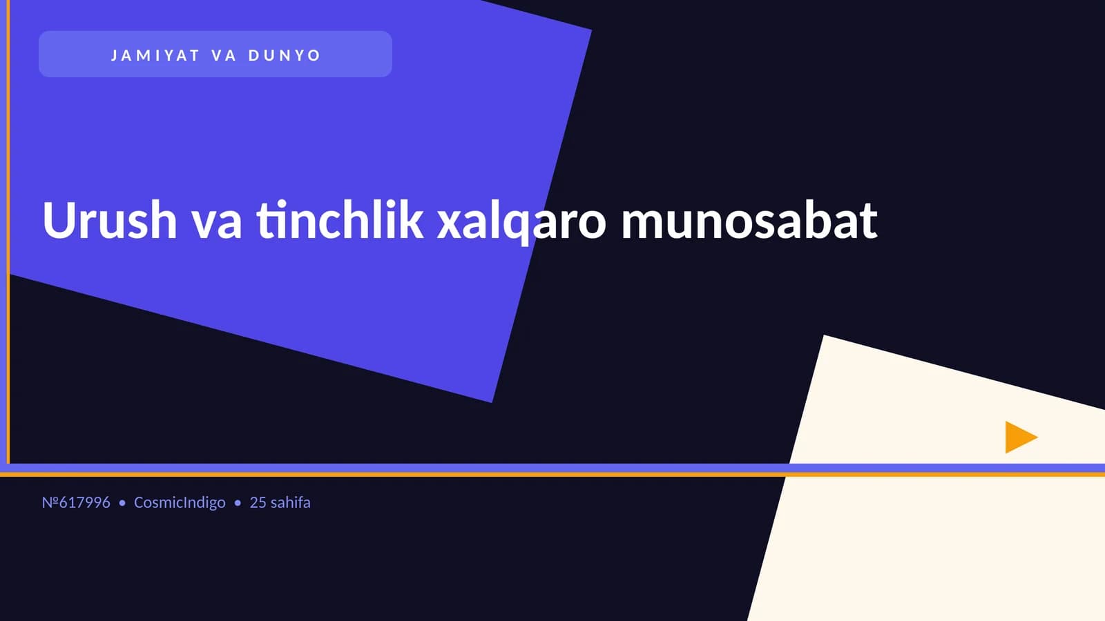 JAMIYAT VA DUNYO