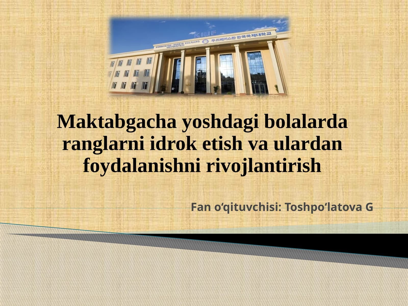 Bolalarda ranglarni idrok etish
