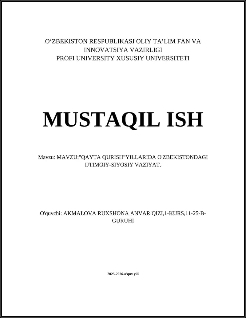 Qayta qurish