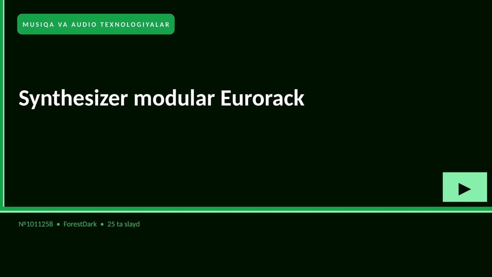 Synthesizer modular Eurorack