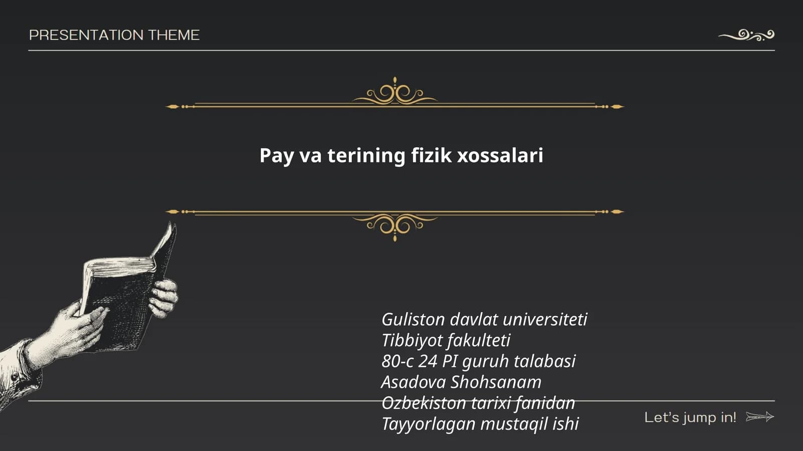 Pay va terining fizik xossalari