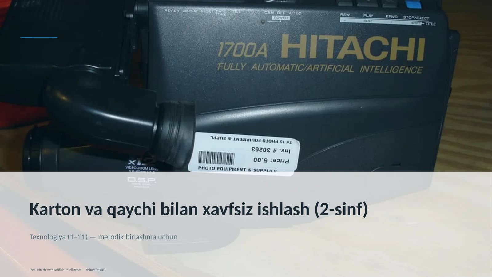 Karton va qaychi bilan xavfsiz ishlash (2-sinf)