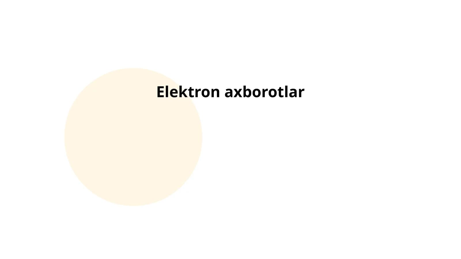 Elektron axborotlar