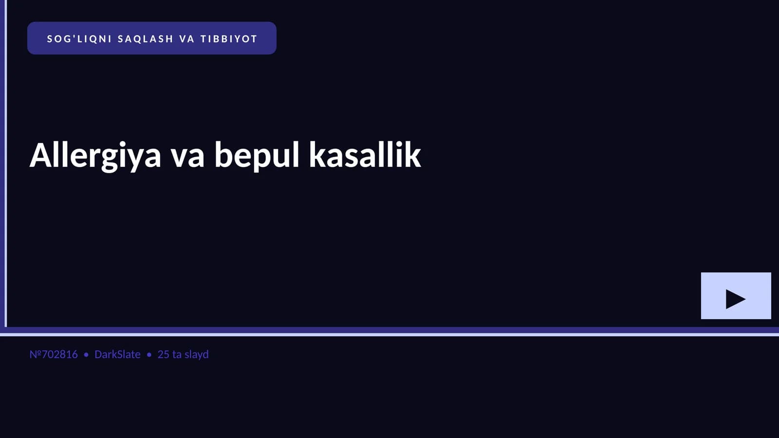 Allergiya va bepul kasallik