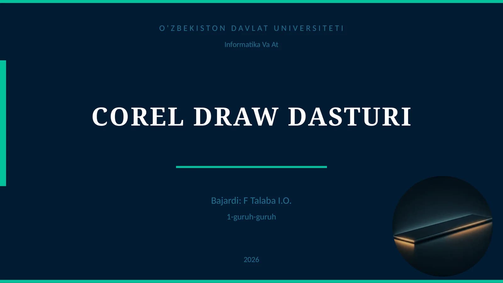 COREL DRAW DASTURI