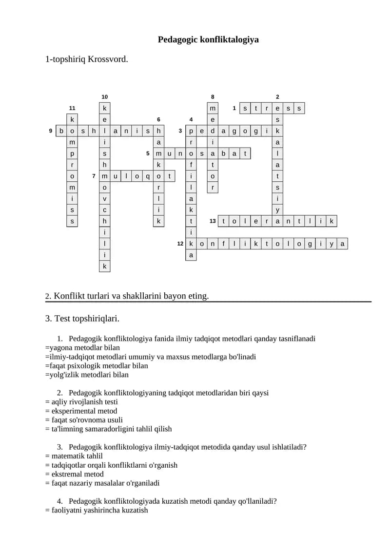 Pedagogik konfliktalogiya
