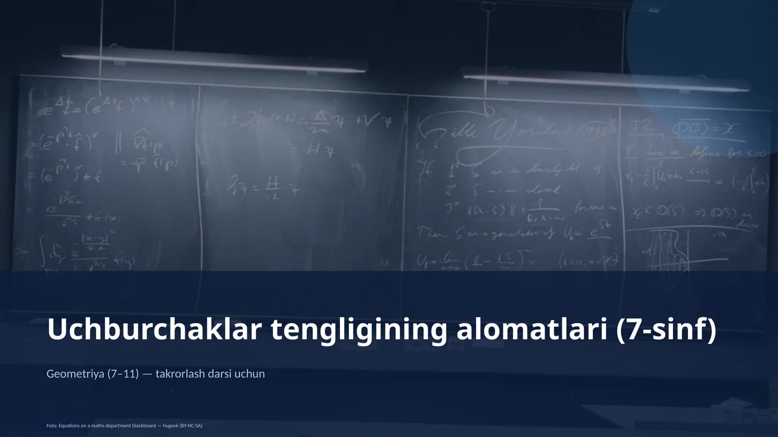 Geometriya (7–11) — takrorlash darsi uchun