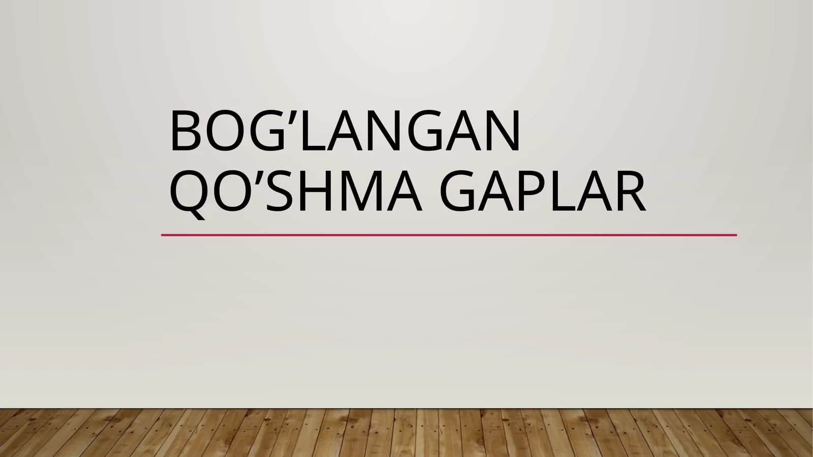 Bog’langanqo’shmagaplar