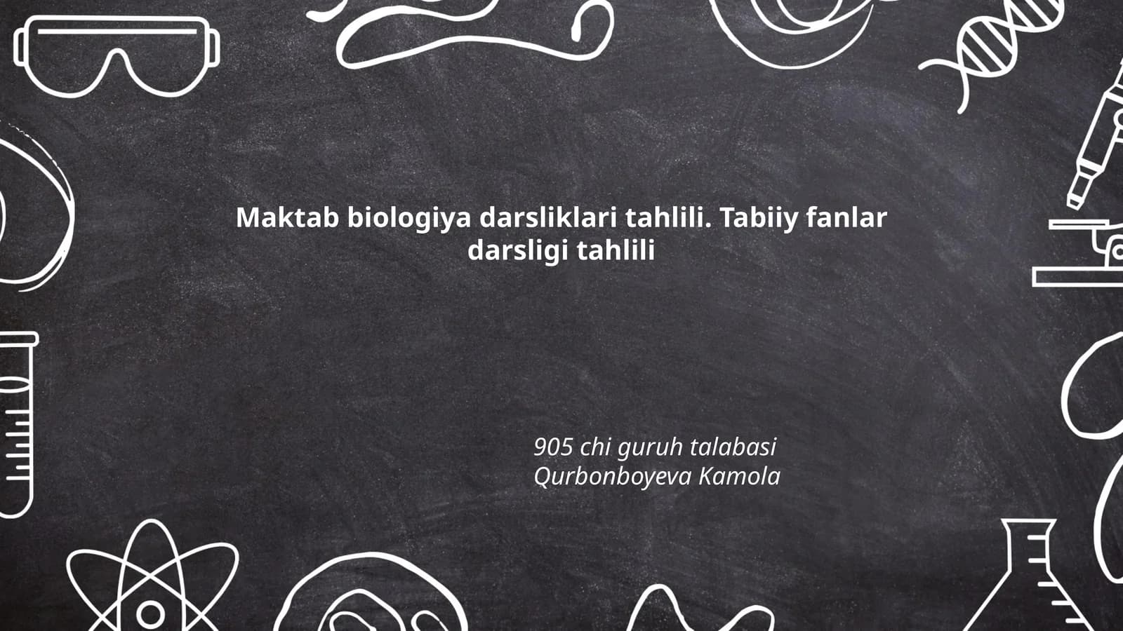 Maktab biologiya darsliklari tahlili. Tabiiy fanlar darsligi tahlili