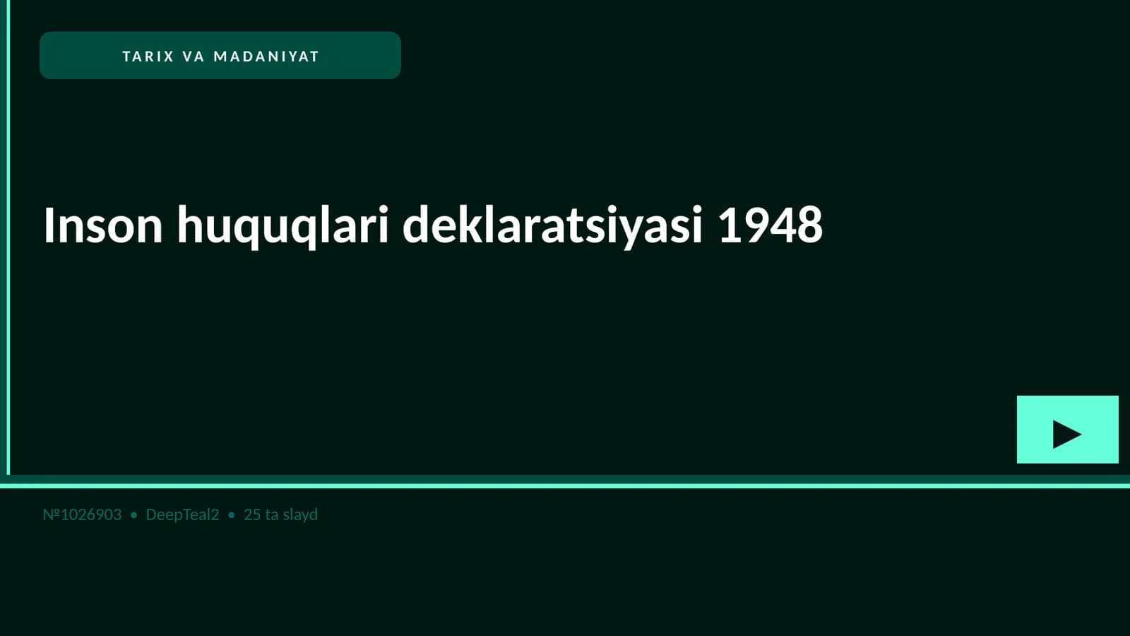 Inson huquqlari deklaratsiyasi 1948