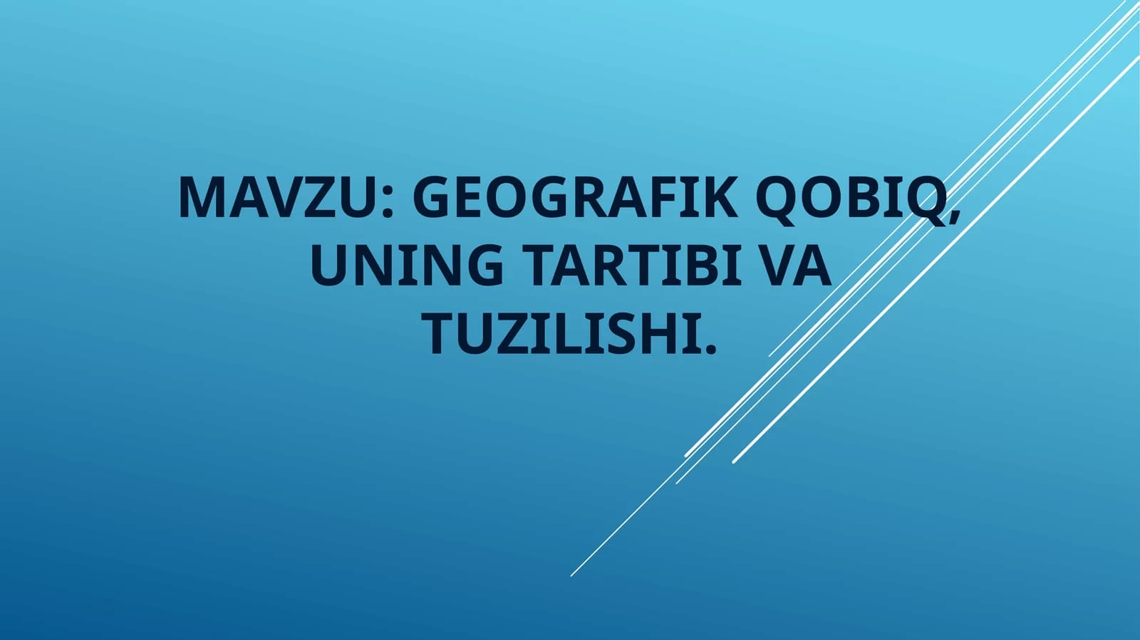 Geografik maktab va uning sotsiologiya tarixida tutgan o’rni
