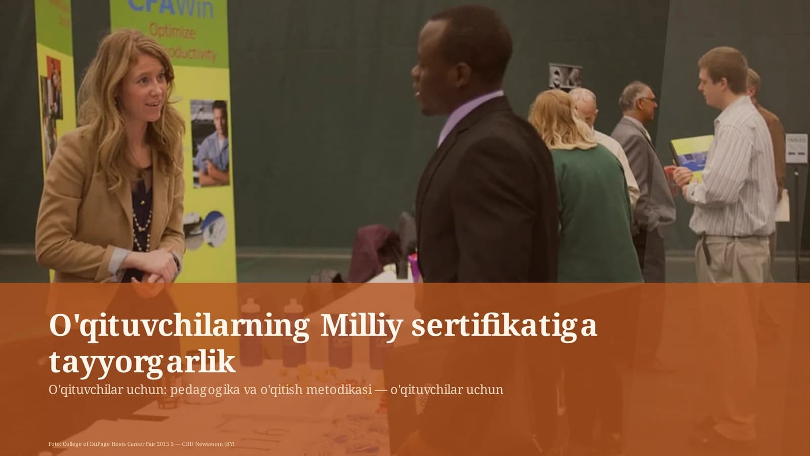 O'qituvchilarning Milliy sertifikatiga tayyorgarlik