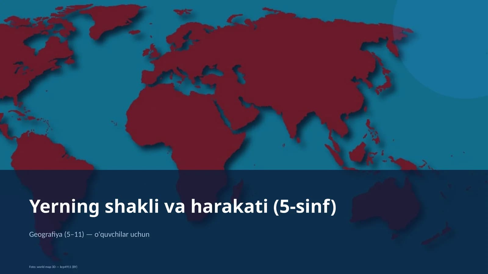Yerning shakli va harakati (5-sinf)