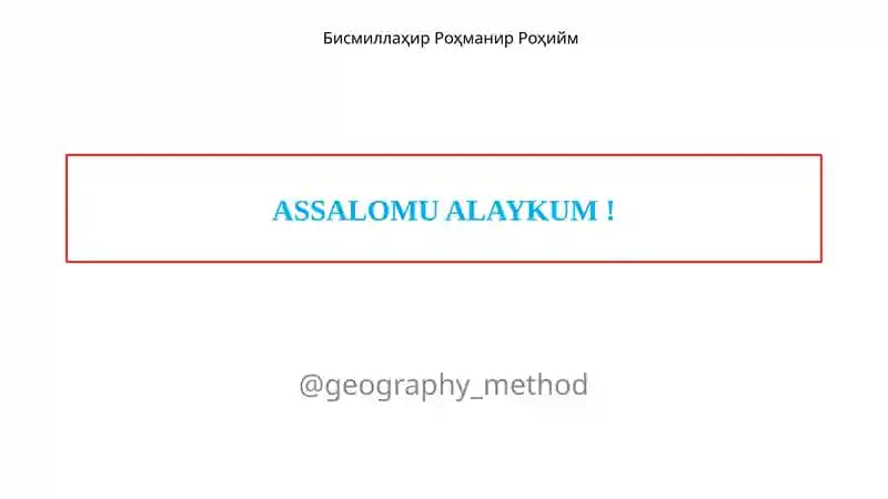 Yevropa va Osiyo geografik o‘rni va chegaralari
