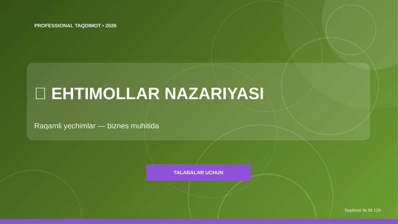EHTIMOLLAR NAZARIYASI