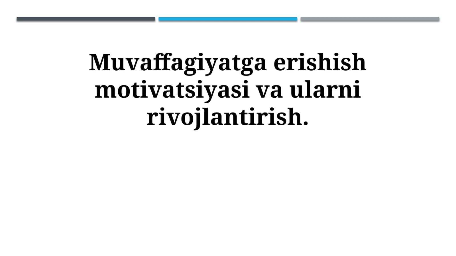 Ижобий фикрлаш ва ўзгага ишонишнинг уйғунлиги