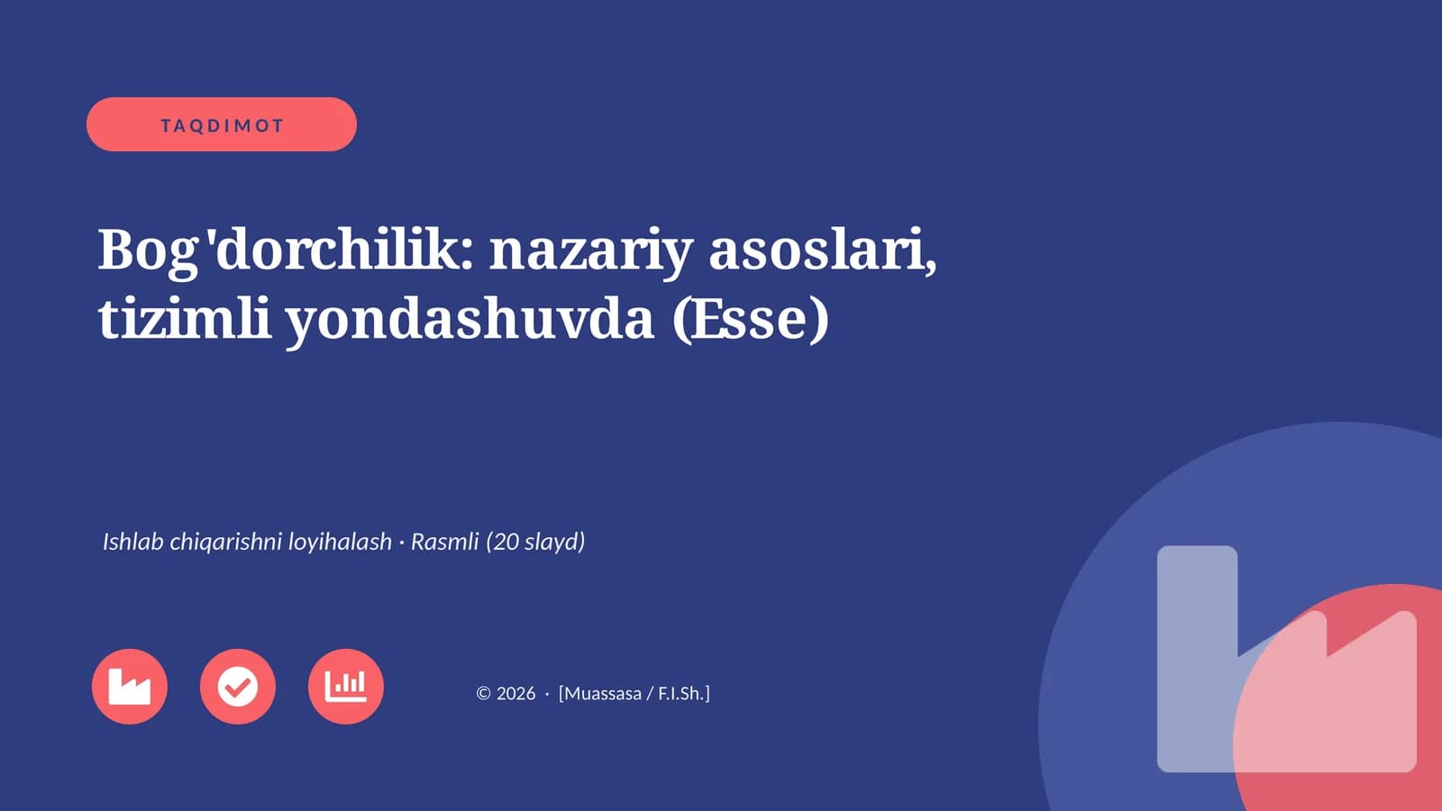 Bog'dorchilik: nazariy asoslari, tizimli yondashuvda (Esse)