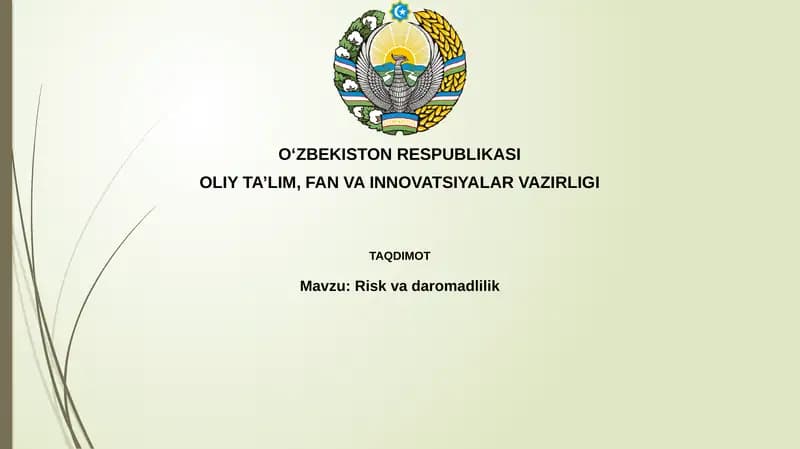 Riskvadaromadlilik