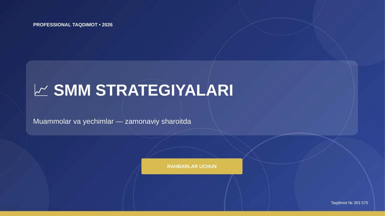 SMM Strategiyalari: Muammolar va Yechimlar