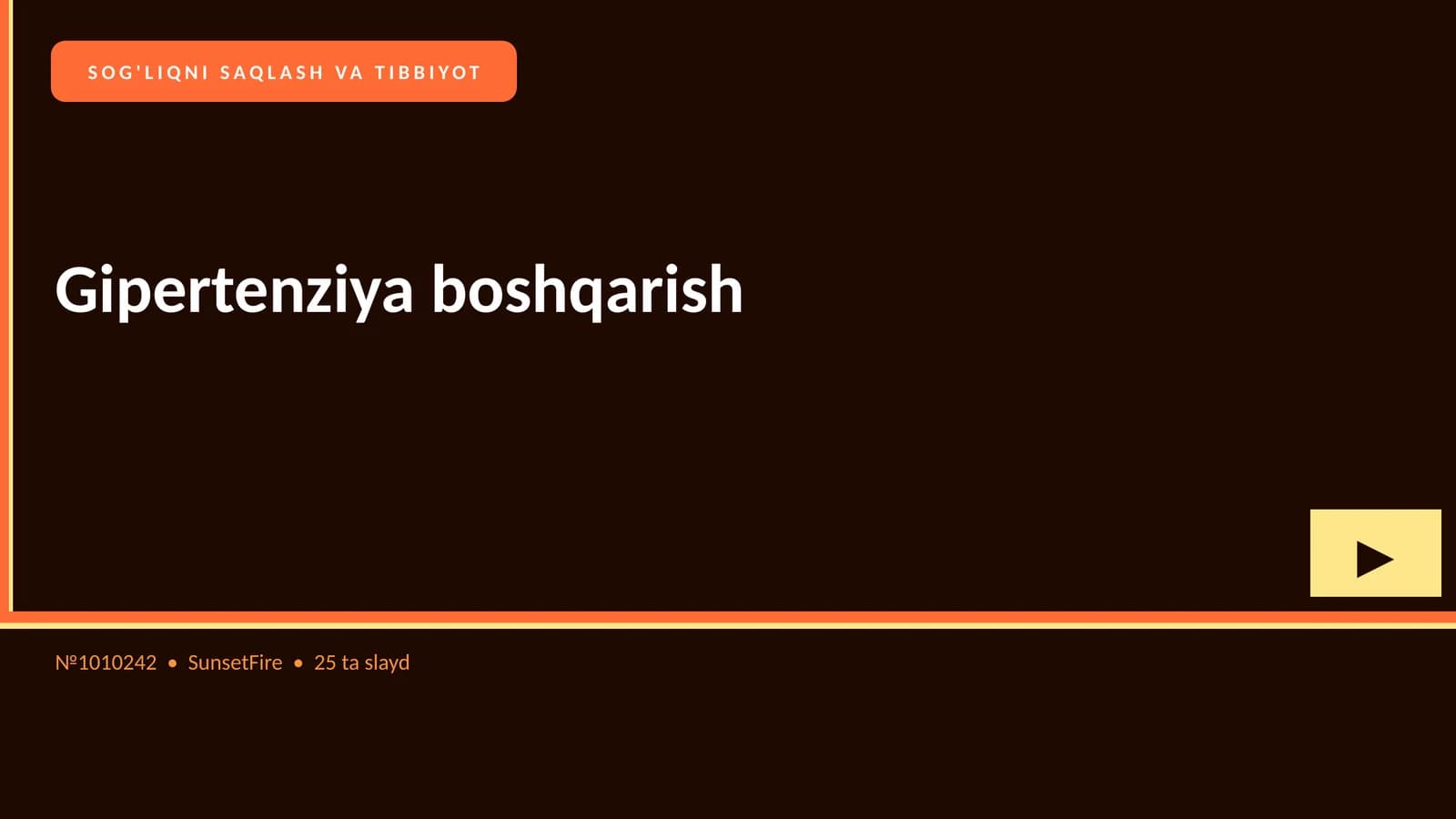 Gipertenziya boshqarish