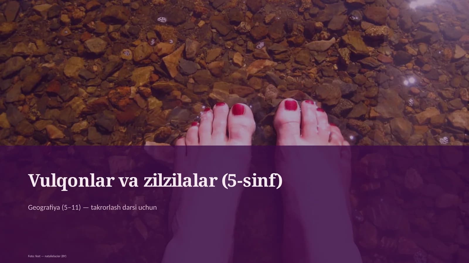 Vulqonlar va zilzilalar (5-sinf)