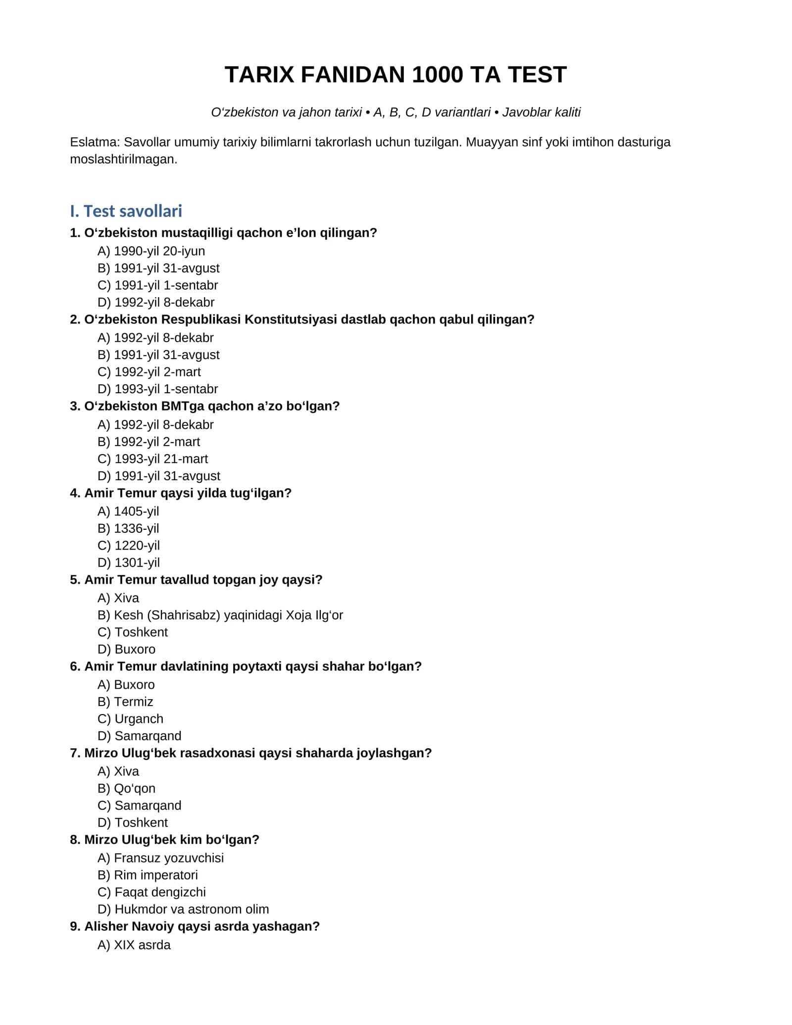 TARIX FANIDAN 1000 TA TEST