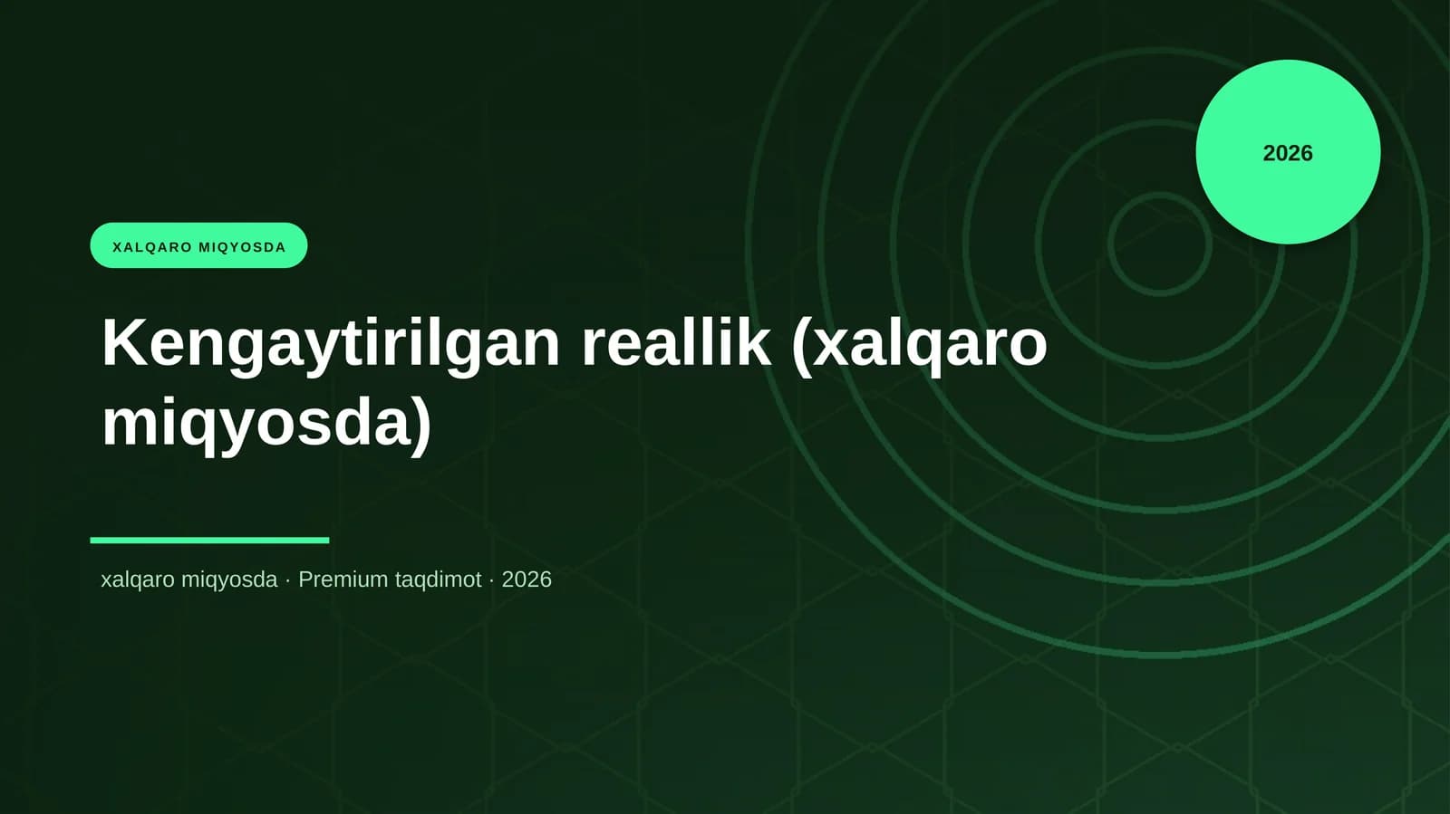 Kengaytirilgan reallik (xalqaro miqyosda)