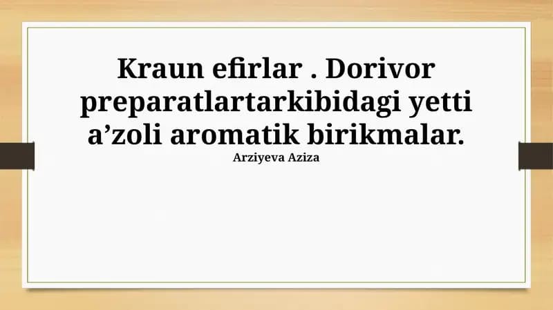 Kraun efirlar