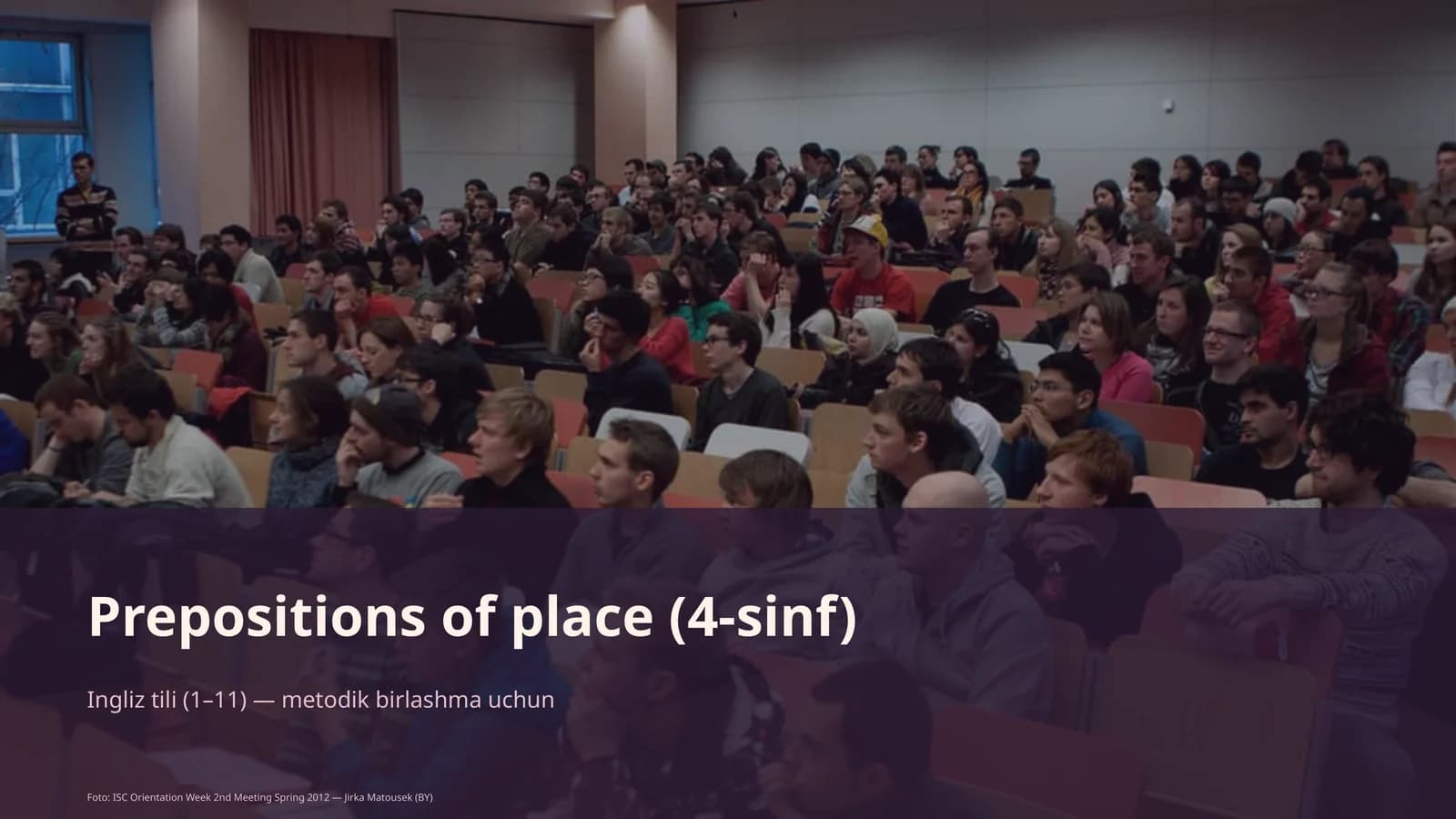 Prepositions of place (4-sinf)