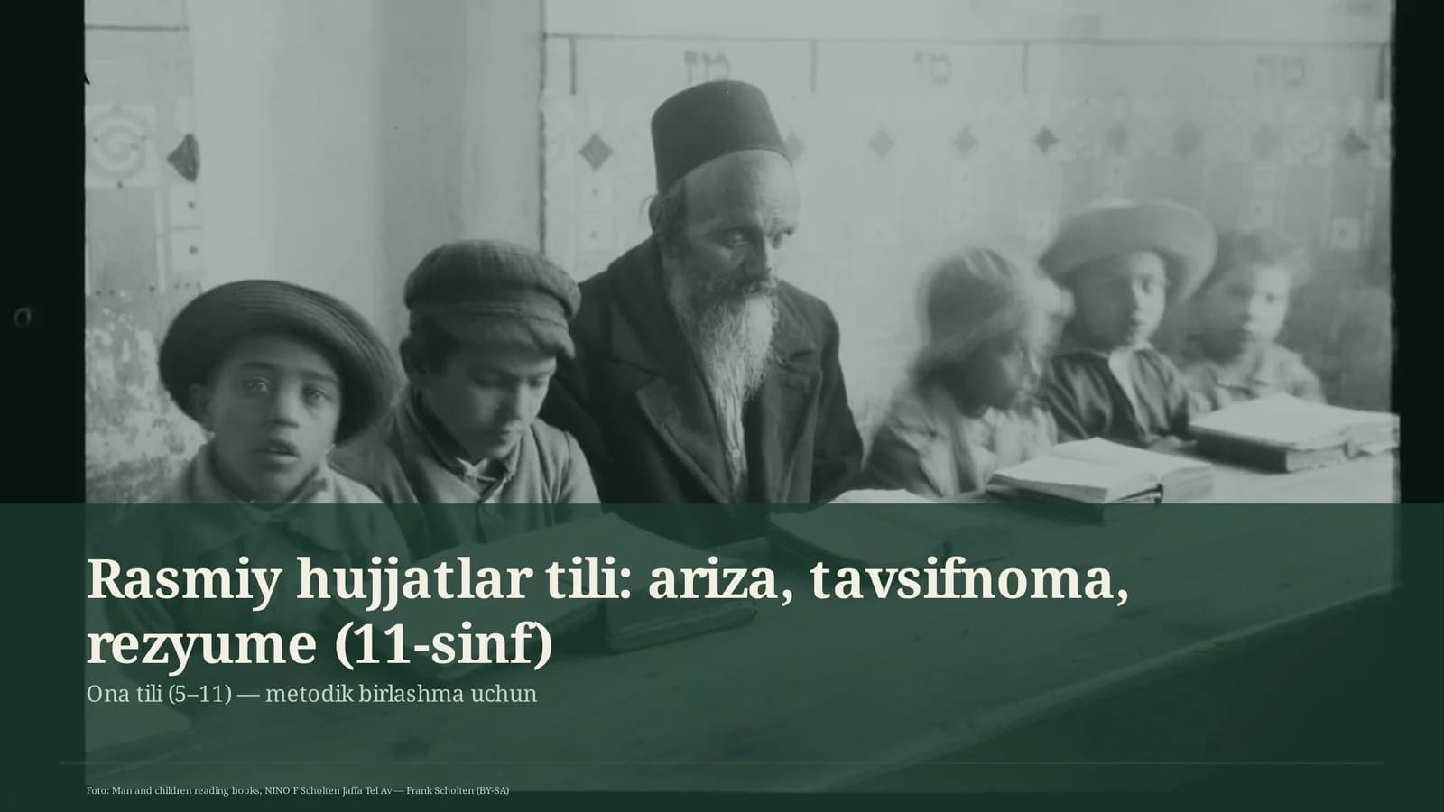 Ona tili (5– 11) — metodik birlashma uchun