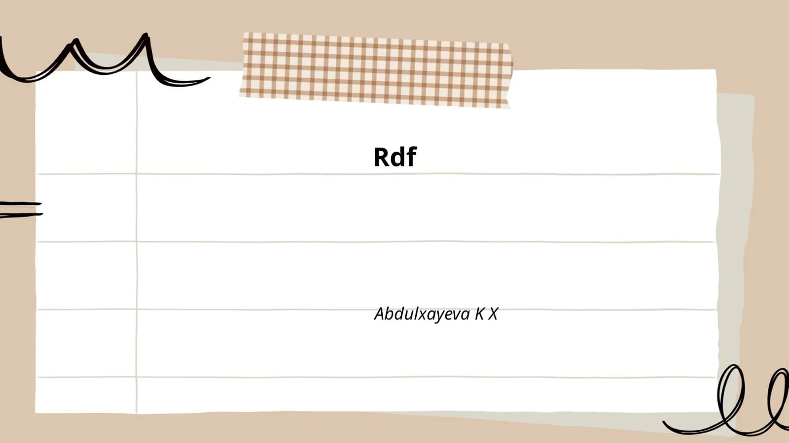 RDF (Resource Description Framework)