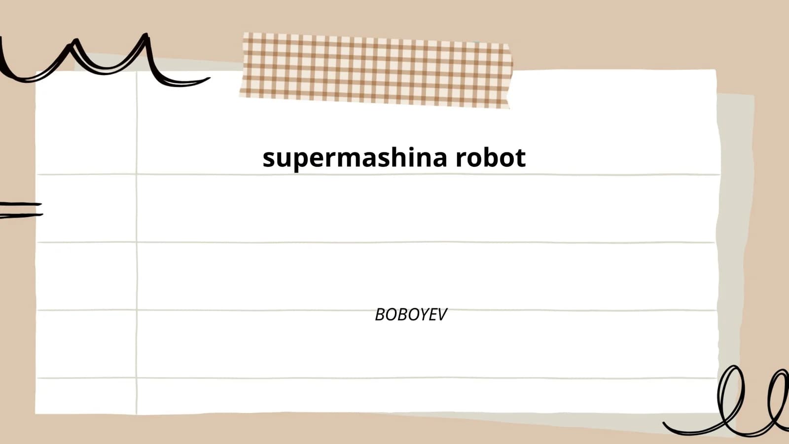 supermashina robot