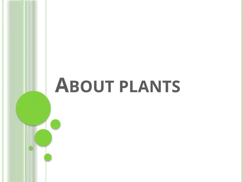 About plants