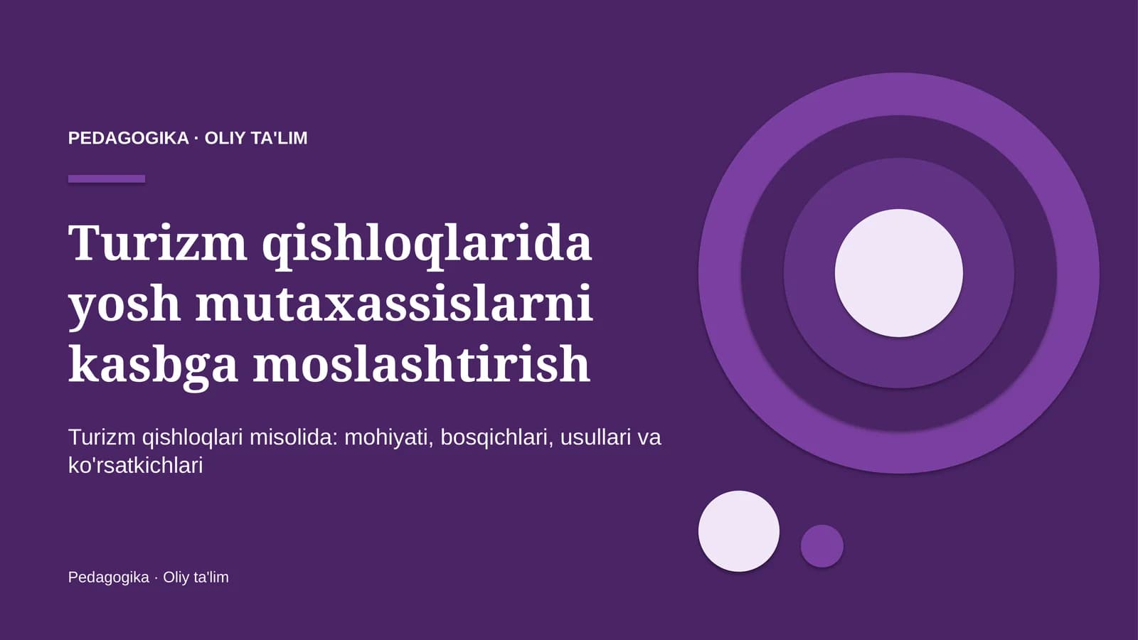 turizm qishloqlarida yosh mutaxassislarni kasbga moslashtirish 1642