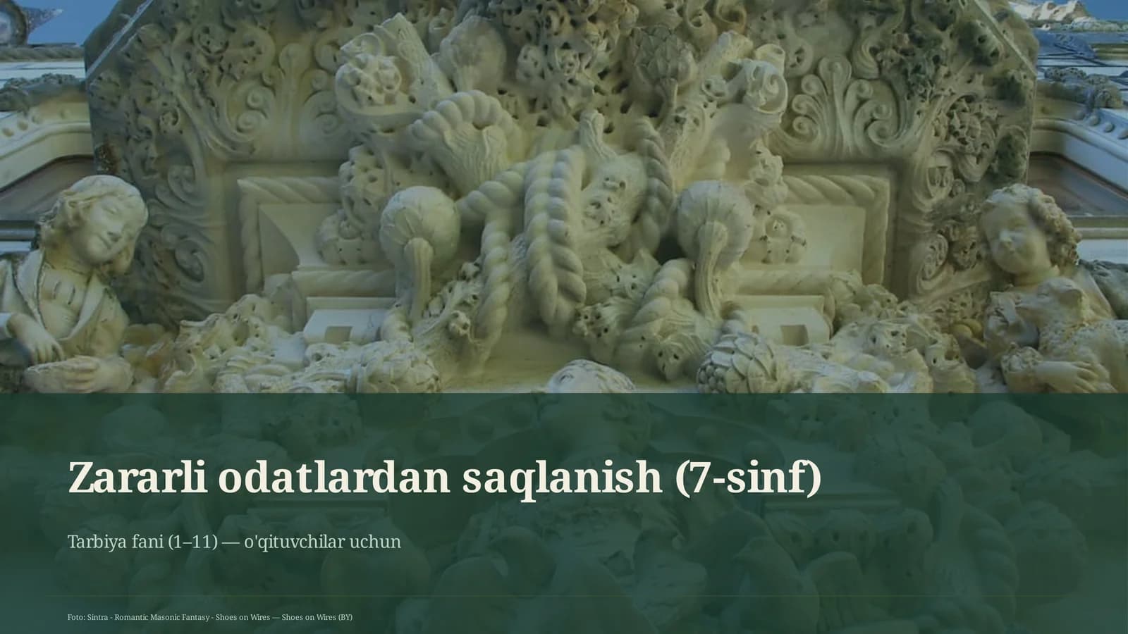 Zararli odatlardan saqlanish (7-sinf)