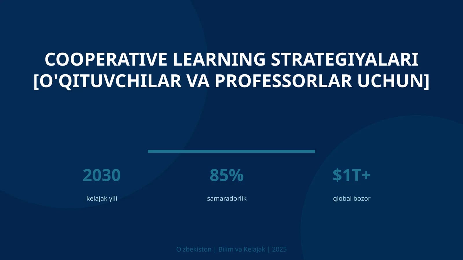 Cooperative Learning Strategiyalari [O'QITUVCHILAR VA PROFESSORLAR UCHUN]