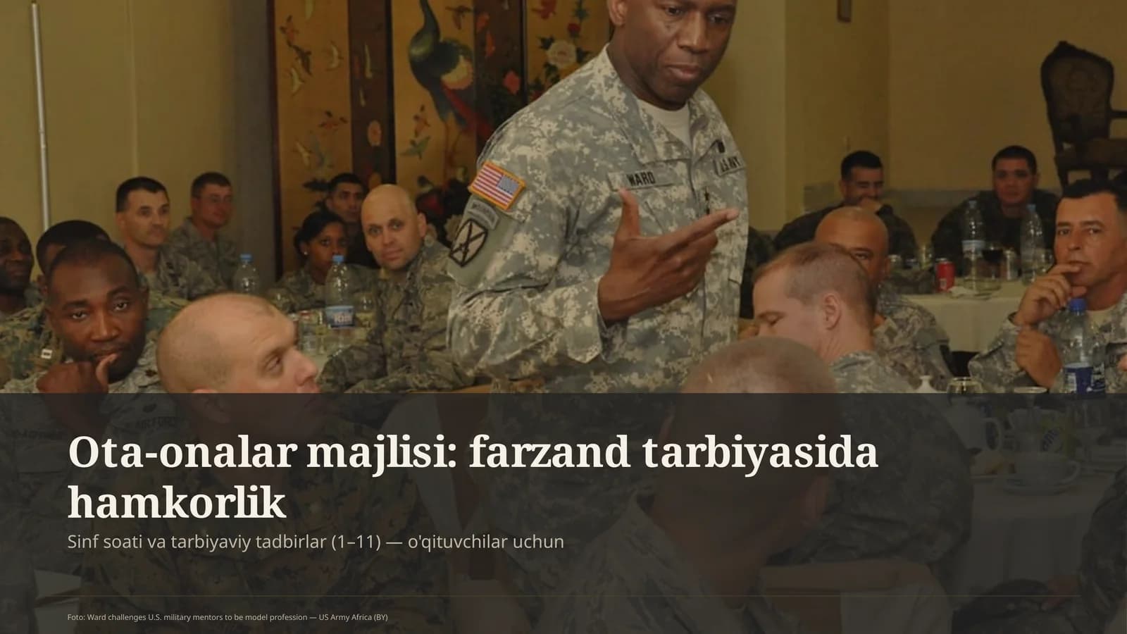 Ota-onalar majlisi: farzand tarbiyasida hamkorlik