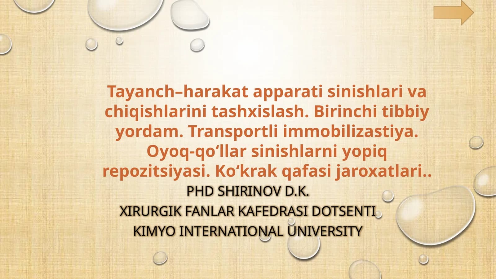 SUYAK TUZILISHI