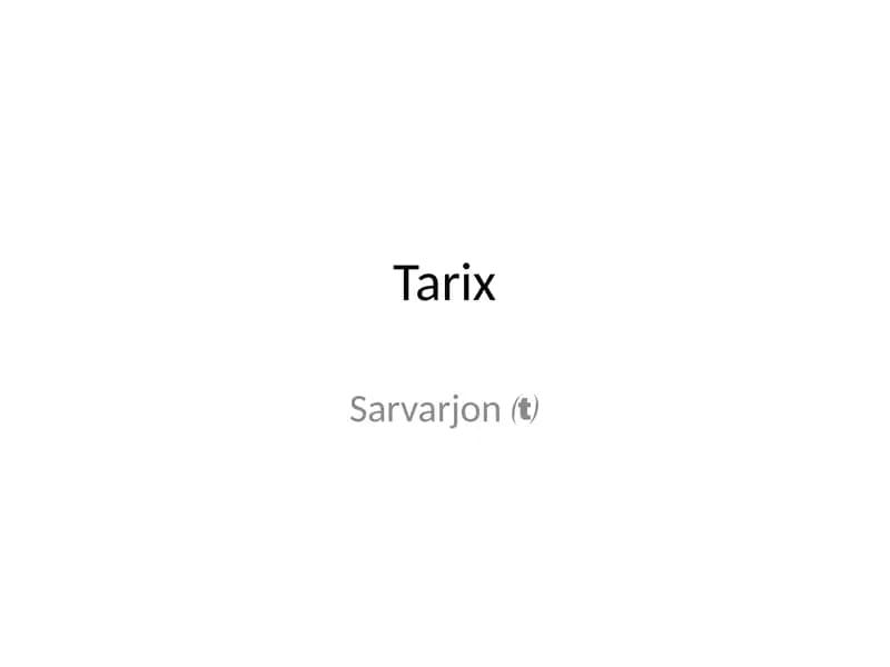 Tarix