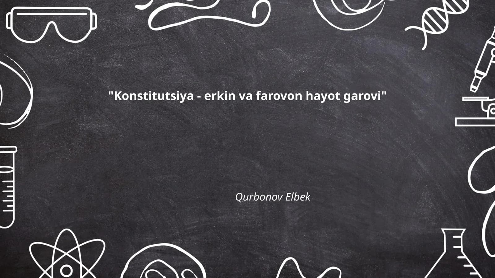 Konstitutsiya - erkin va farovon hayot garovi