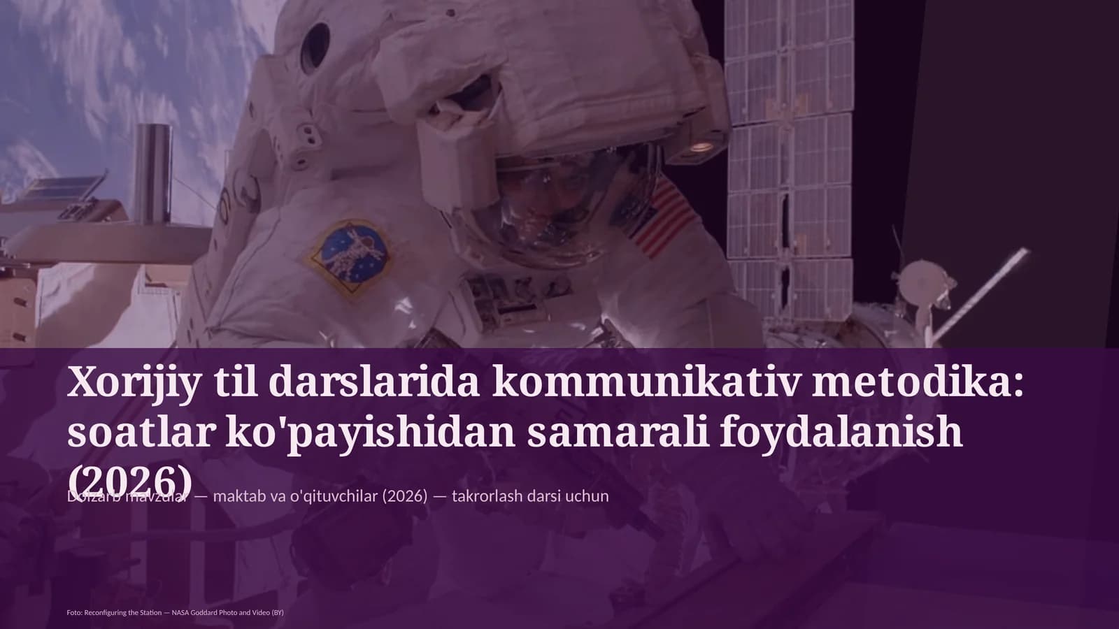 Xorijiy til darslarida kommunikativ metodika: soatlar ko'payishidan samarali foydalanish