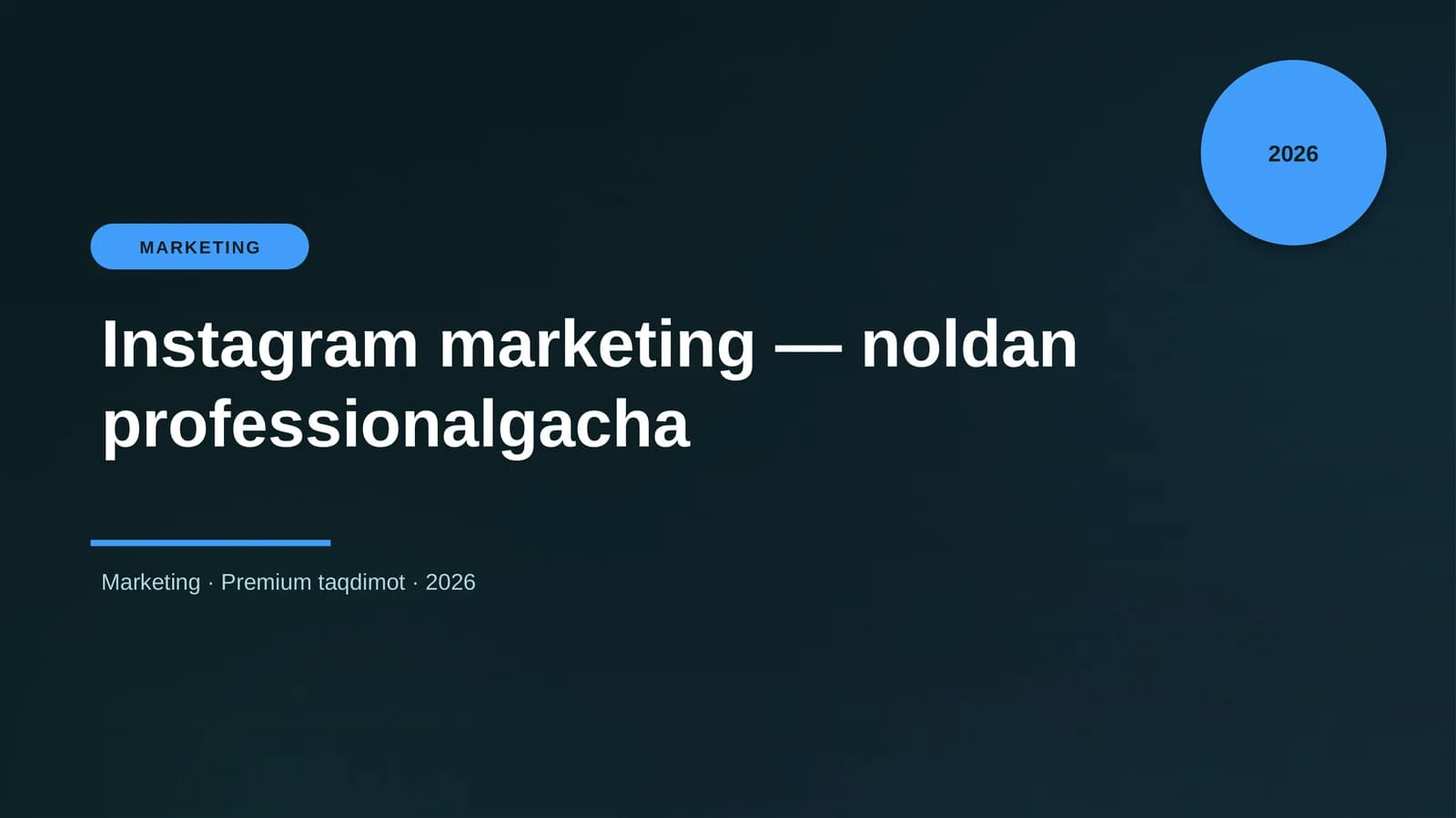 Instagram marketing — noldan professionalgacha
