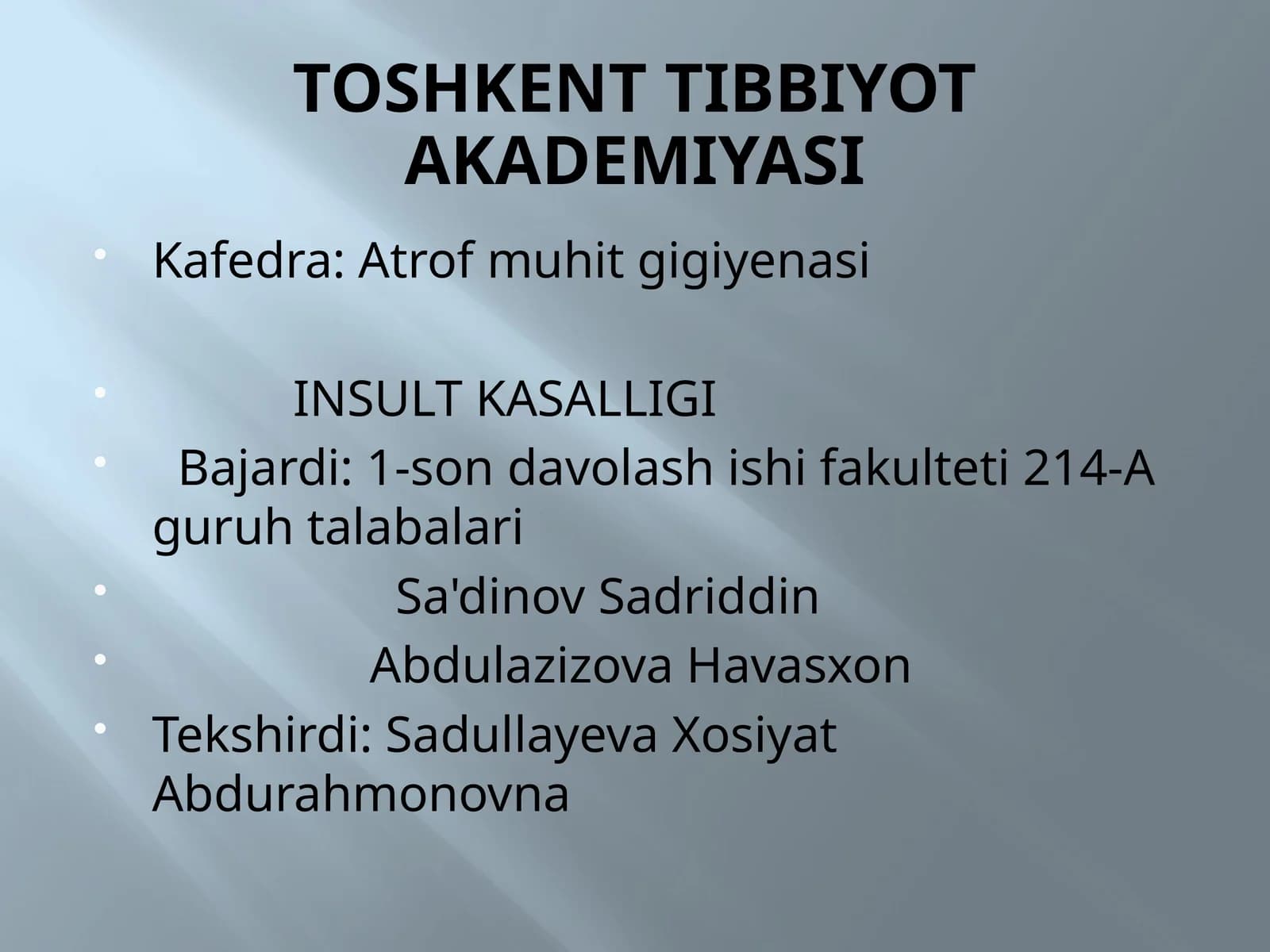 Insult kasalligi
