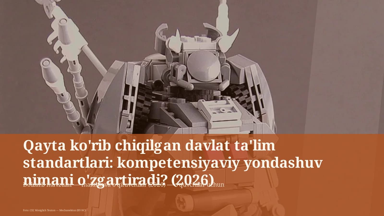 Qayta ko'rib chiqilgan davlat ta'lim standartlari: kompetensiyaviy yondashuv
